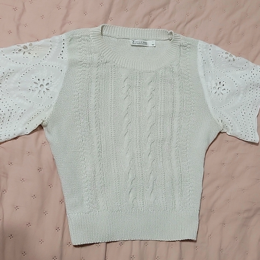 Dressy top crochet style blouse